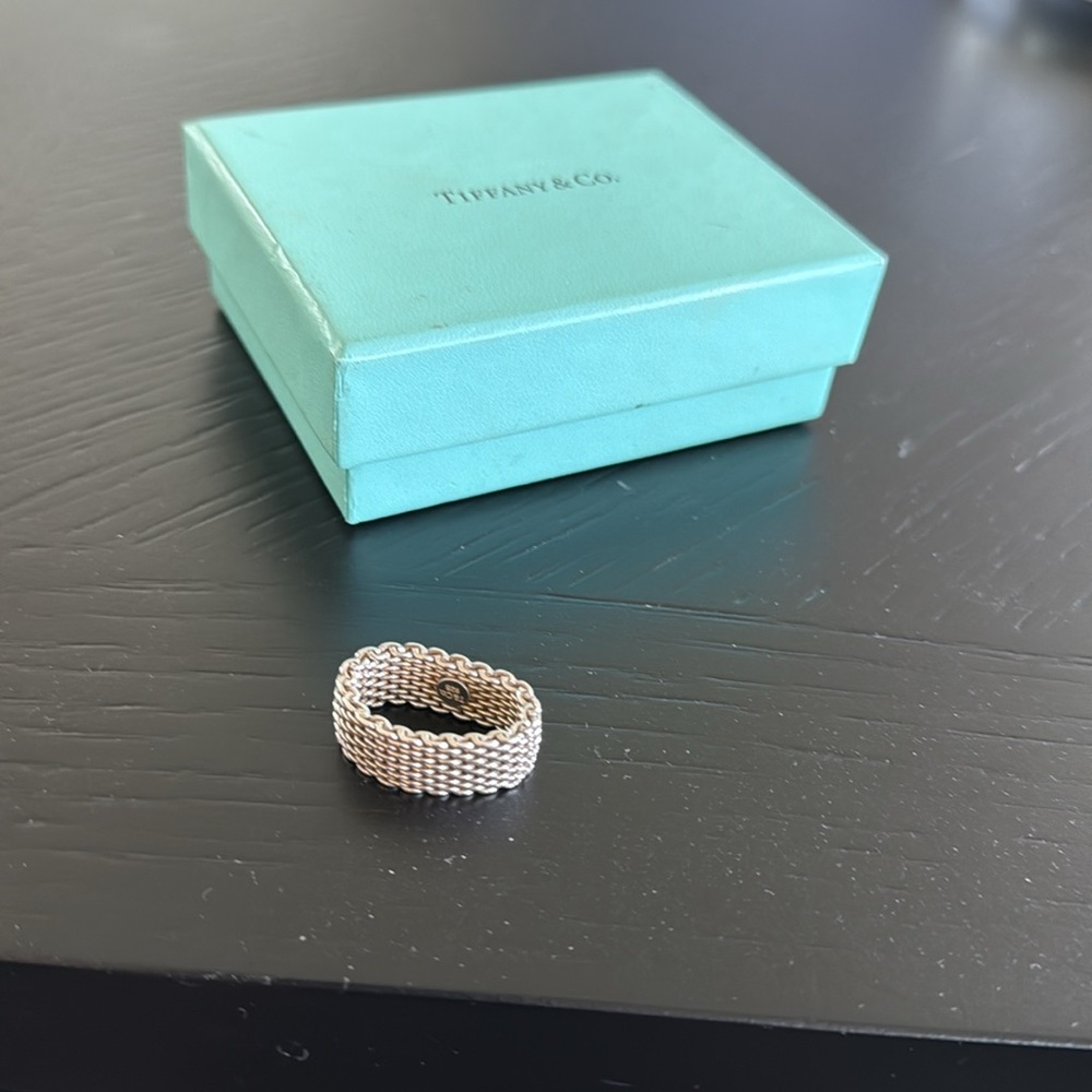 Tiffany & Co. Mesh Silver Ring - Picture 2 of 4